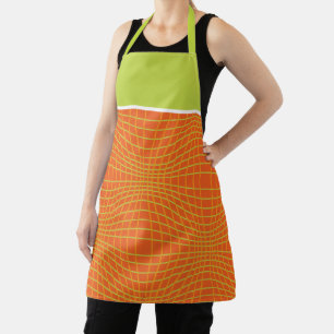 MCM Orangefarbenes Limones Mitteljahrhundert Moder Schürze