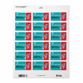 MCM Ornamente Weihnachtskarten Adressenmarken Adressaufkleber (Vorne)