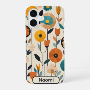 MCM Pop Art Farbige Blumen iPhone 16 Hülle