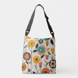 MCM Pop Kunst - farbenfrohe Blume Tragetaschen Mit Langen Trägern