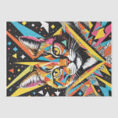 MCM-Portrai der Katzen-Entkopplung Seidenpapier (Vorderseite)