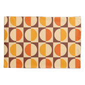 MCM Retro Geometric Half Square and Circle Muster Kissenbezug (Rückseite-Links)