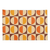MCM Retro Geometric Half Square and Circle Muster Kissenbezug (Rückseite-Rechts)