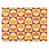 MCM Retro Geometric Half Square and Circle Muster Tischdecke (Vorderseite (Horizontal))