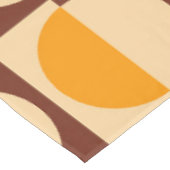 MCM Retro Geometric Half Square and Circle Muster Tischdecke (Schrägansicht)