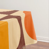 MCM Retro Geometric Half Square and Circle Muster Tischdecke (Beispiel)