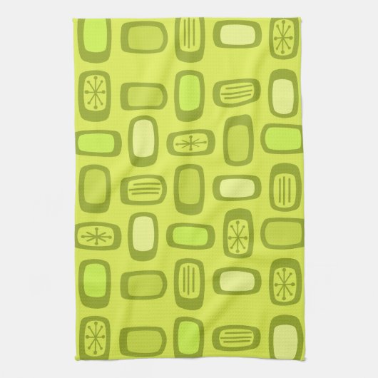 MCM Rundrechtecke für das mittlere Jahrhundert Geschirrtuch (Vertikal)