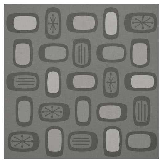 MCM Rundwinkel Asche Grau Stoff (Muster)