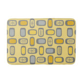 MCM Rundwinkelgelb, grau, Mitte des Jahrhunderts Badematte (Vorderseite)