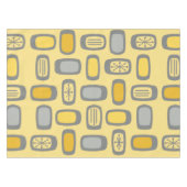 MCM Rundwinkelgelb, grau, Mitte des Jahrhunderts Tischdecke (Vorderseite (Horizontal))