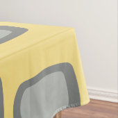 MCM Rundwinkelgelb, grau, Mitte des Jahrhunderts Tischdecke (Beispiel)