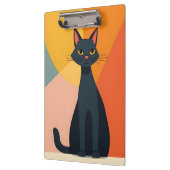 MCM Schwarze Katze Klemmbrett (Links)