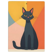 MCM Schwarze Katze Klemmbrett (Rückseite)