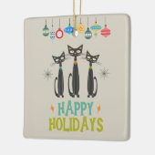 MCM Schwarze Katzen und Ornamente Weihnachten Mitt (Links)