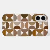 MCM Semicles Browns+Cream Big Pattern Case-Mate iPhone Hülle (Rückseite (Horizontal))