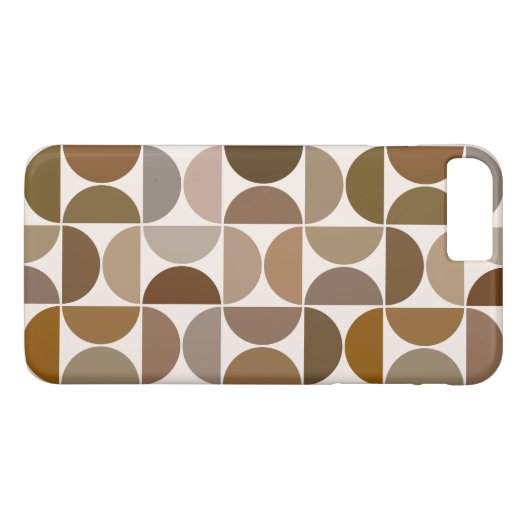 MCM Semicles Browns+Cream Big Pattern Case-Mate iPhone Hülle (Rückseite (Horizontal))