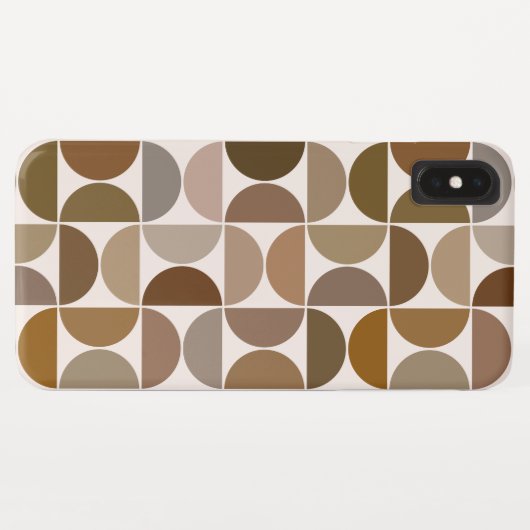 MCM Semicles Browns+Cream Big Pattern Case-Mate iPhone Hülle (Rückseite (Horizontal))