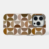 MCM Semicles Browns+Cream Big Pattern iPhone Hülle (Rückseite (Horizontal))