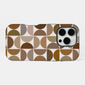 MCM Semicles Browns+Cream Big Pattern iPhone Hülle (Rückseite (Horizontal))