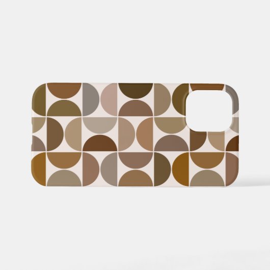 MCM Semicles Browns+Cream Big Pattern iPhone Hülle (Rückseite (Horizontal))