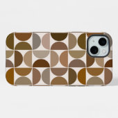 MCM Semicles Browns+Cream Big Pattern iPhone Hülle (Rückseite (Horizontal))