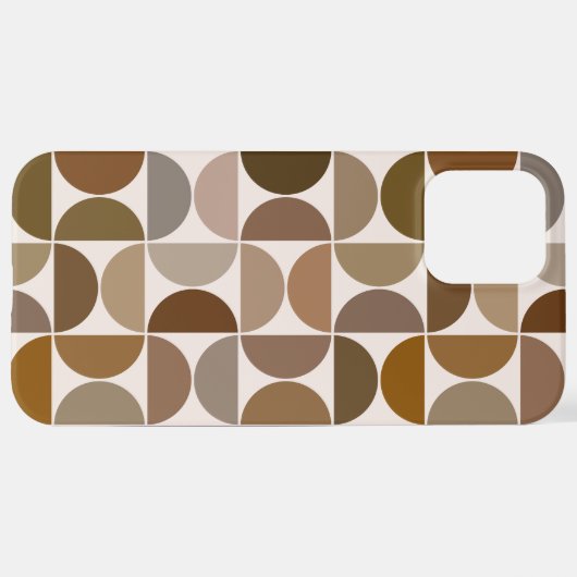 MCM Semicles Browns+Cream Big Pattern iPhone Hülle (Hinten horizontal)