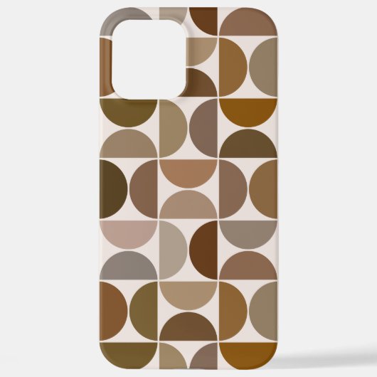 MCM Semicles Browns+Cream Big Pattern iPhone Hülle (Rückseite)