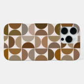 MCM Semicles Browns+Cream Big Pattern iPhone Hülle (Rückseite (Horizontal))