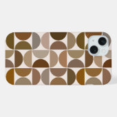 MCM Semicles Browns+Cream Big Pattern iPhone Hülle (Rückseite (Horizontal))