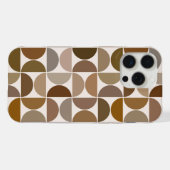 MCM Semicles Browns+Cream Big Pattern iPhone Hülle (Rückseite (Horizontal))