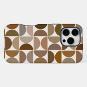 MCM Semicles Browns+Cream Big Pattern iPhone Hülle (Rückseite (Horizontal))