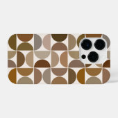 MCM Semicles Browns+Cream Big Pattern iPhone Hülle (Rückseite (Horizontal))