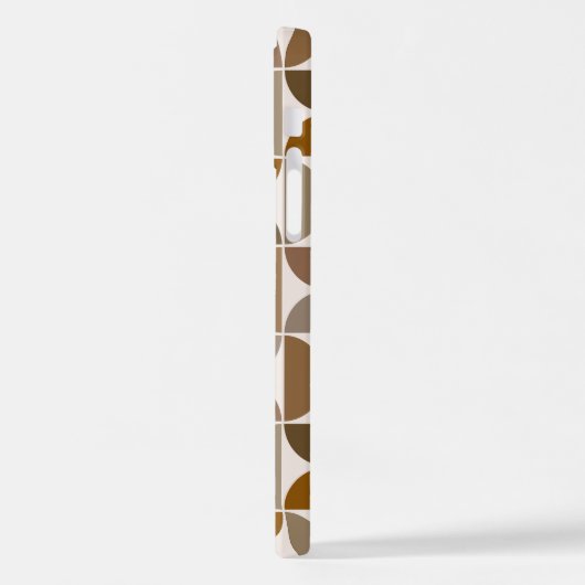 MCM Semicles Browns+Cream Big Pattern iPhone Hülle (Linke Seite)