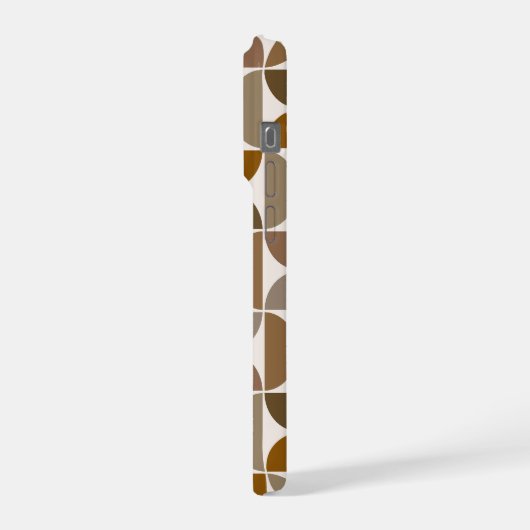 MCM Semicles Browns+Cream Big Pattern iPhone Hülle (Linke Seite)