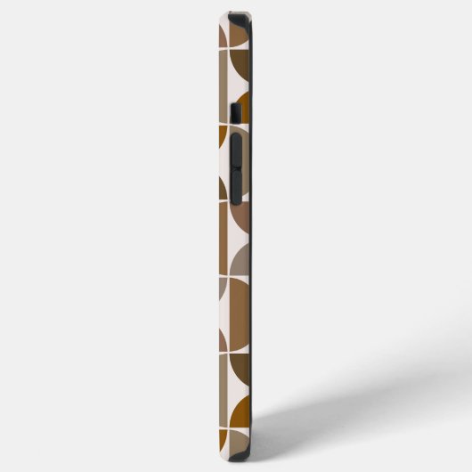 MCM Semicles Browns+Cream Big Pattern iPhone Hülle (Linke Seite)