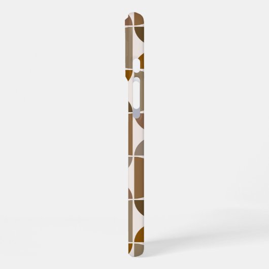 MCM Semicles Browns+Cream Big Pattern iPhone Hülle (Linke Seite)