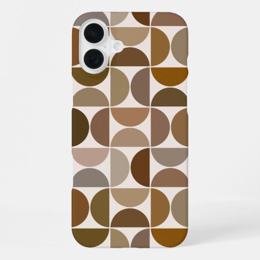 MCM Semicles Browns+Cream Big Pattern iPhone Hülle (Rückseite)