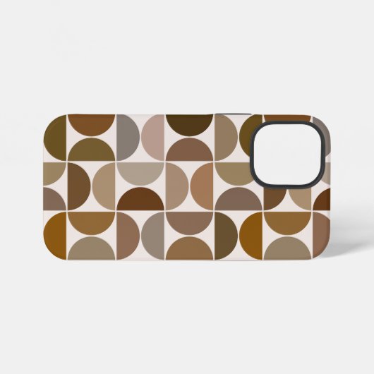 MCM Semicles Browns+Cream Big Pattern iPhone Hülle (Rückseite (Horizontal))