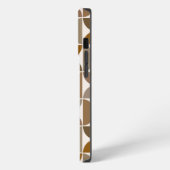 MCM Semicles Browns+Cream Big Pattern iPhone Hülle (Linke Seite)