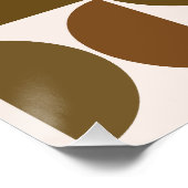 MCM Semicles Browns+Cream Big Pattern Poster (Ecke)