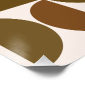 MCM Semicles Browns+Cream Big Pattern Poster (Ecke)