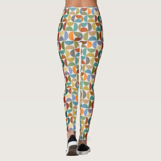 MCM simicles Rpt Patternfarbe auf Creme Leggings (Rückseite)