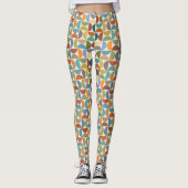 MCM simicles Rpt Patternfarbe auf Creme Leggings (Vorderseite)
