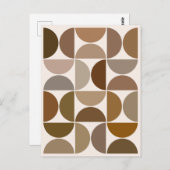 MCM simuliert Braunen und Cremes Postkarte (Vorne/Hinten)