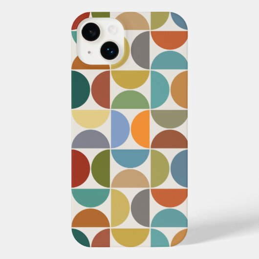 MCM simuliert die Farbe des großen Musters auf Cre iPhone Hülle (Rückseite)