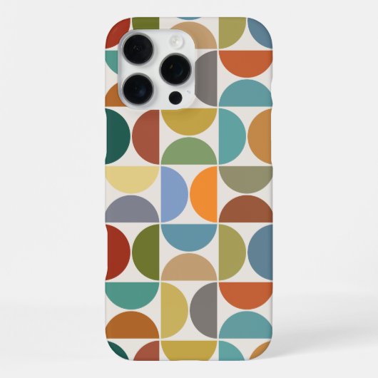 MCM simuliert die Farbe des großen Musters auf Cre iPhone Hülle (Rückseite)