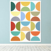 MCM simuliert Farbe auf Creme Leinwanddruck (Insitu (Holzboden))