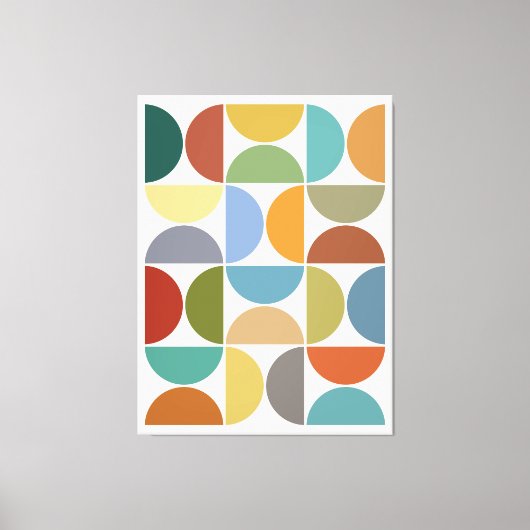 MCM simuliert Farbe auf Creme Leinwanddruck (Vorderseite)