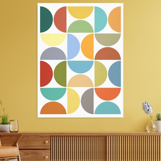 MCM simuliert Farbe auf Creme Leinwanddruck (Insitu (Wohnzimmer))