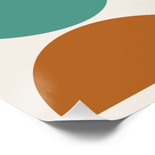 MCM simuliert Farbe auf Creme Poster (Ecke)